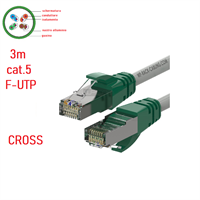 Cavo PATCH FTP CAT.5E CROSSOVER 3MT